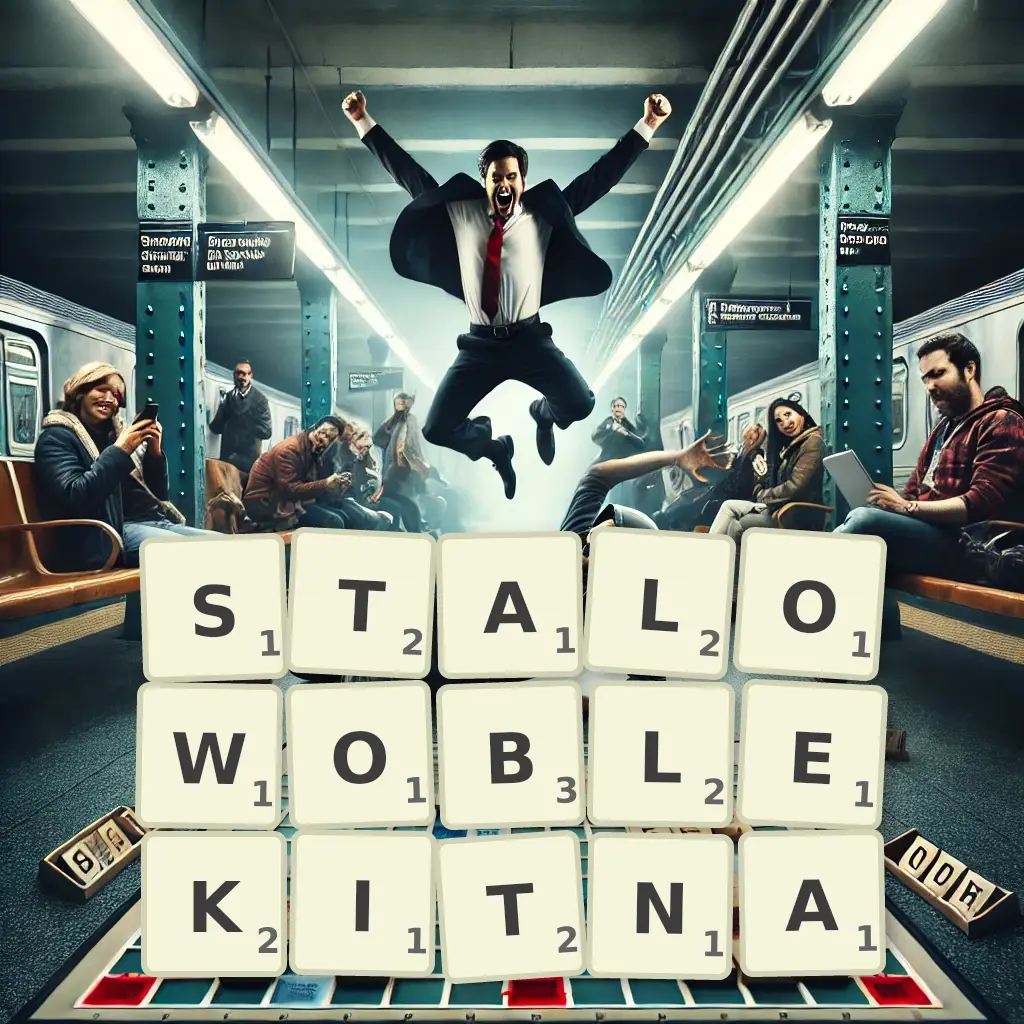 Słowa z liter STALOWOBŁĘKITNĄ