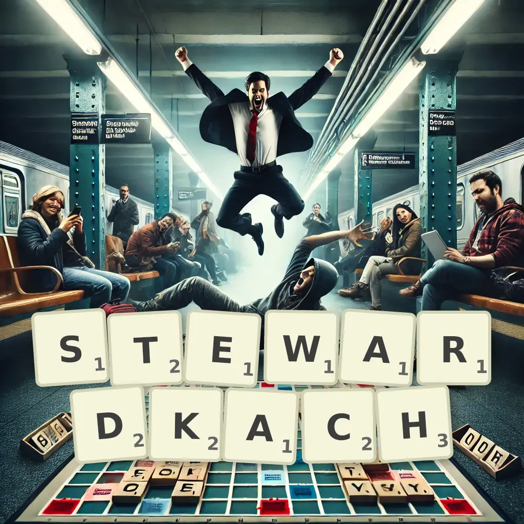 Słowa z liter STEWARDKACH
