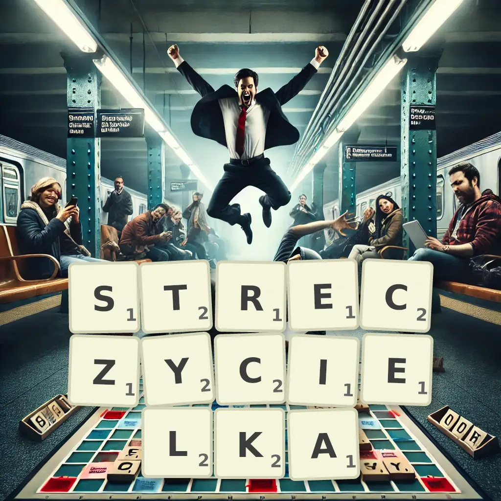 Słowa z liter STRĘCZYCIELKĄ