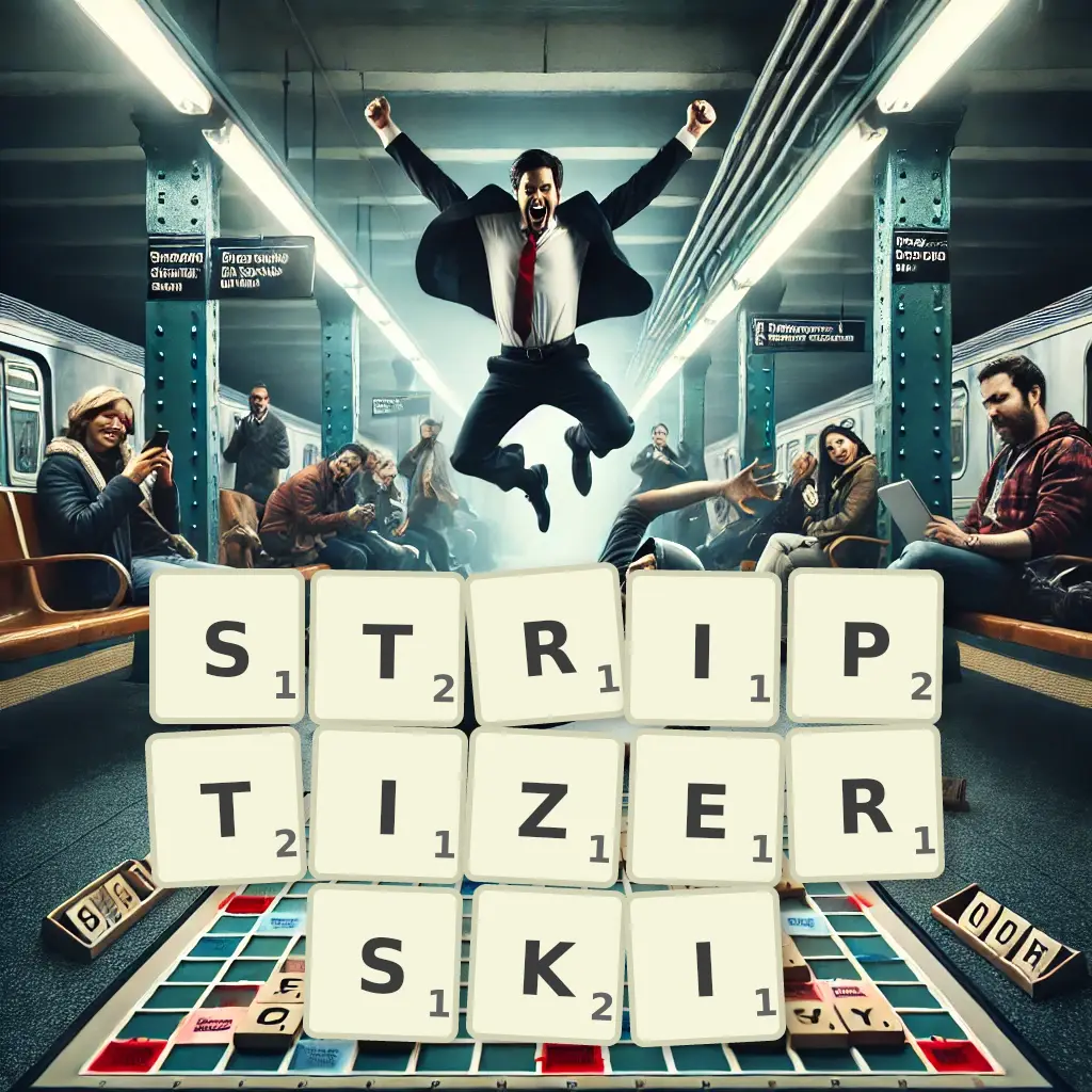 Słowa z liter STRIPTIZERSKI