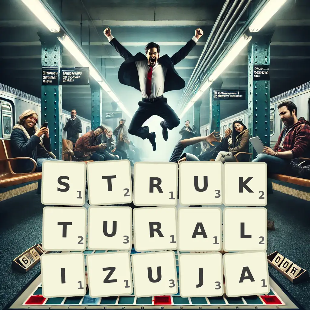 Słowa z liter STRUKTURALIZUJĄ