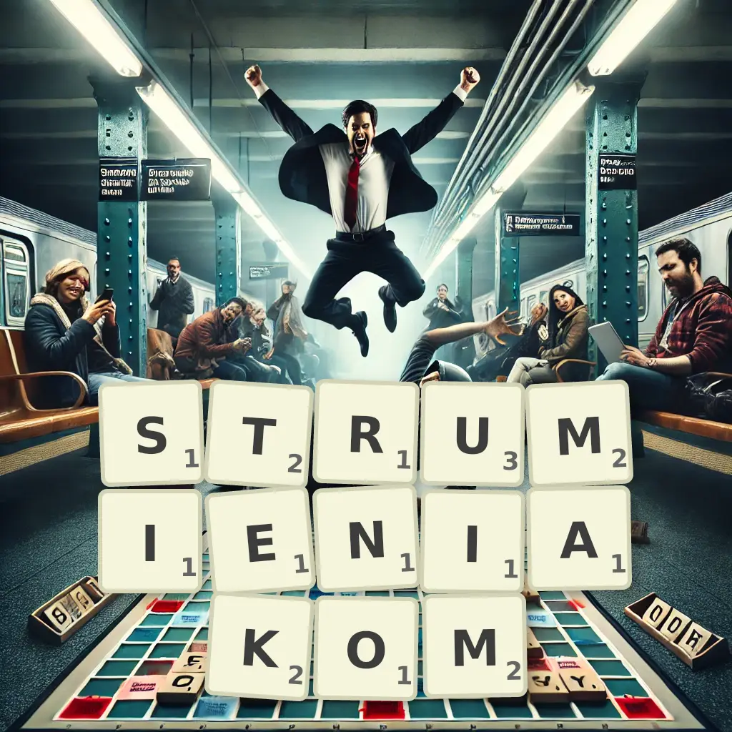 Słowa z liter STRUMIENIAKOM