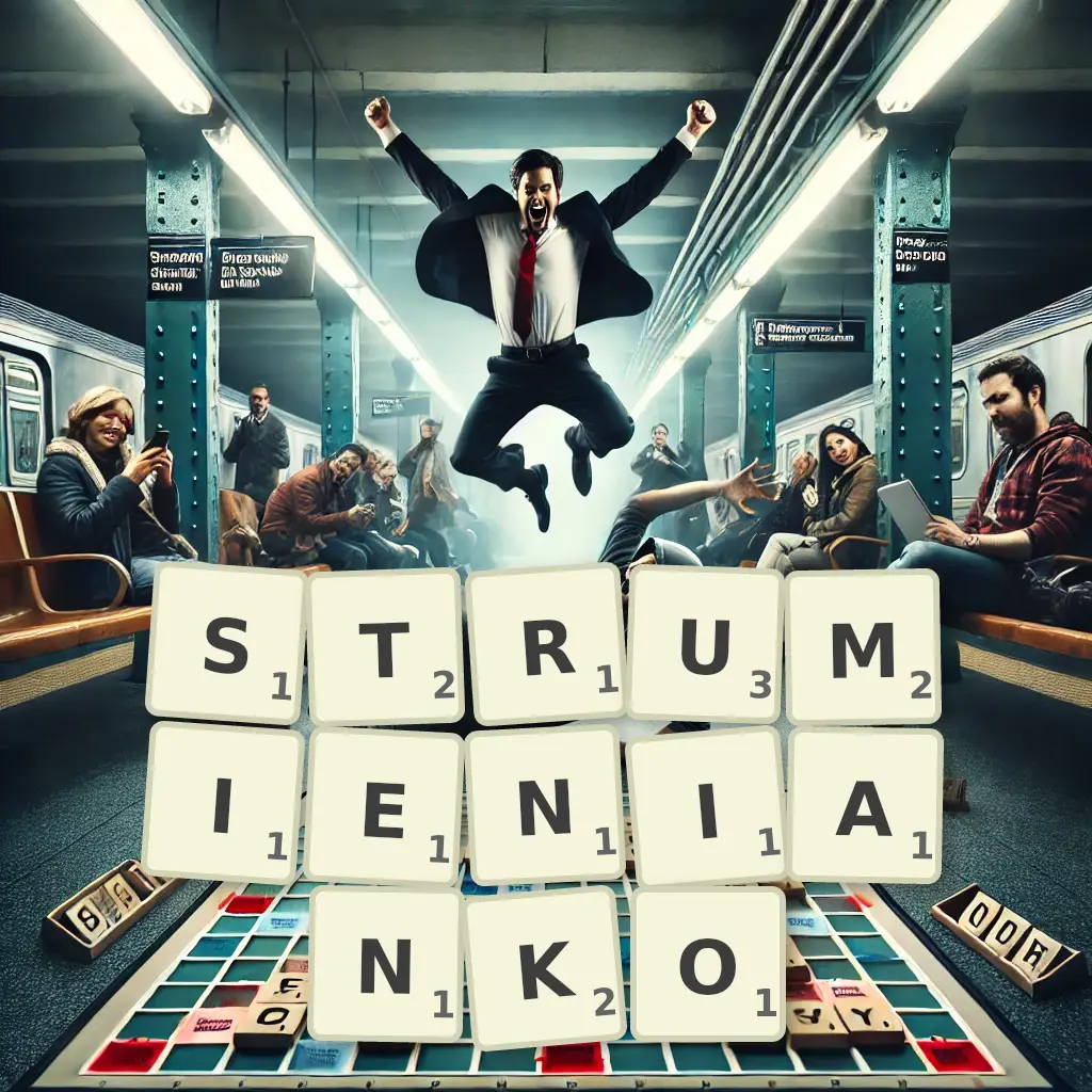 Słowa z liter STRUMIENIANKO