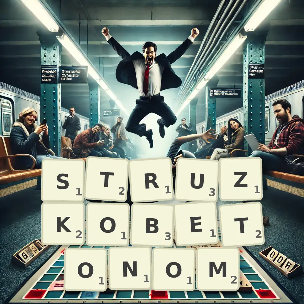Słowa z liter STRUŻKOBETONOM