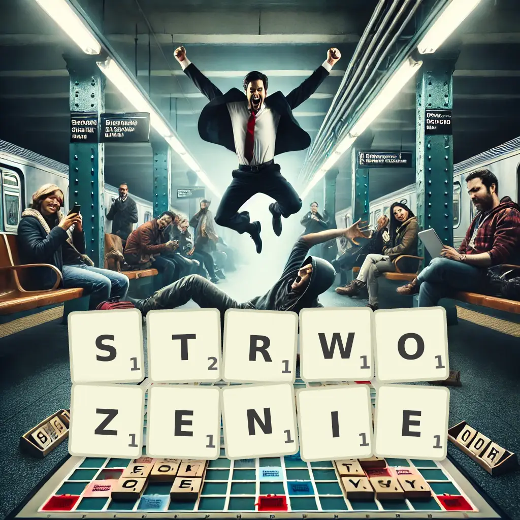 Słowa z liter STRWOŻENIE