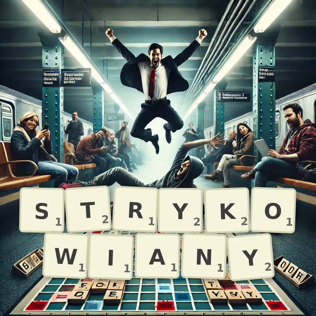 Słowa z liter STRYKOWIANY