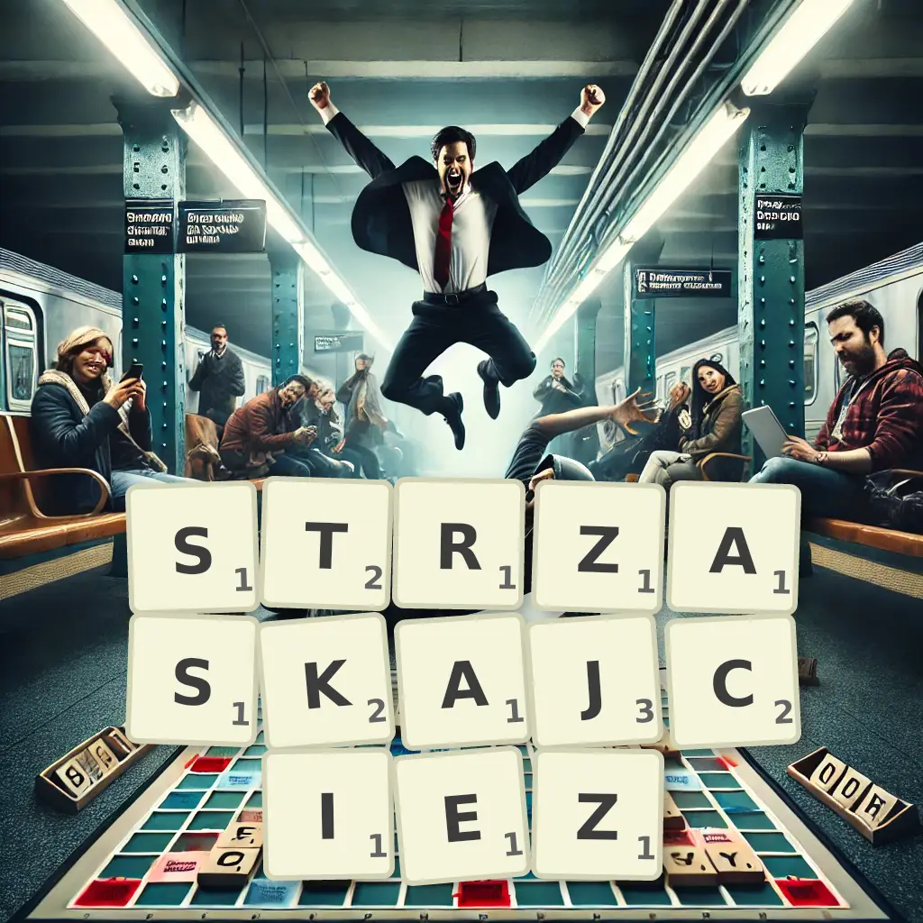 Słowa z liter STRZASKAJCIEŻ