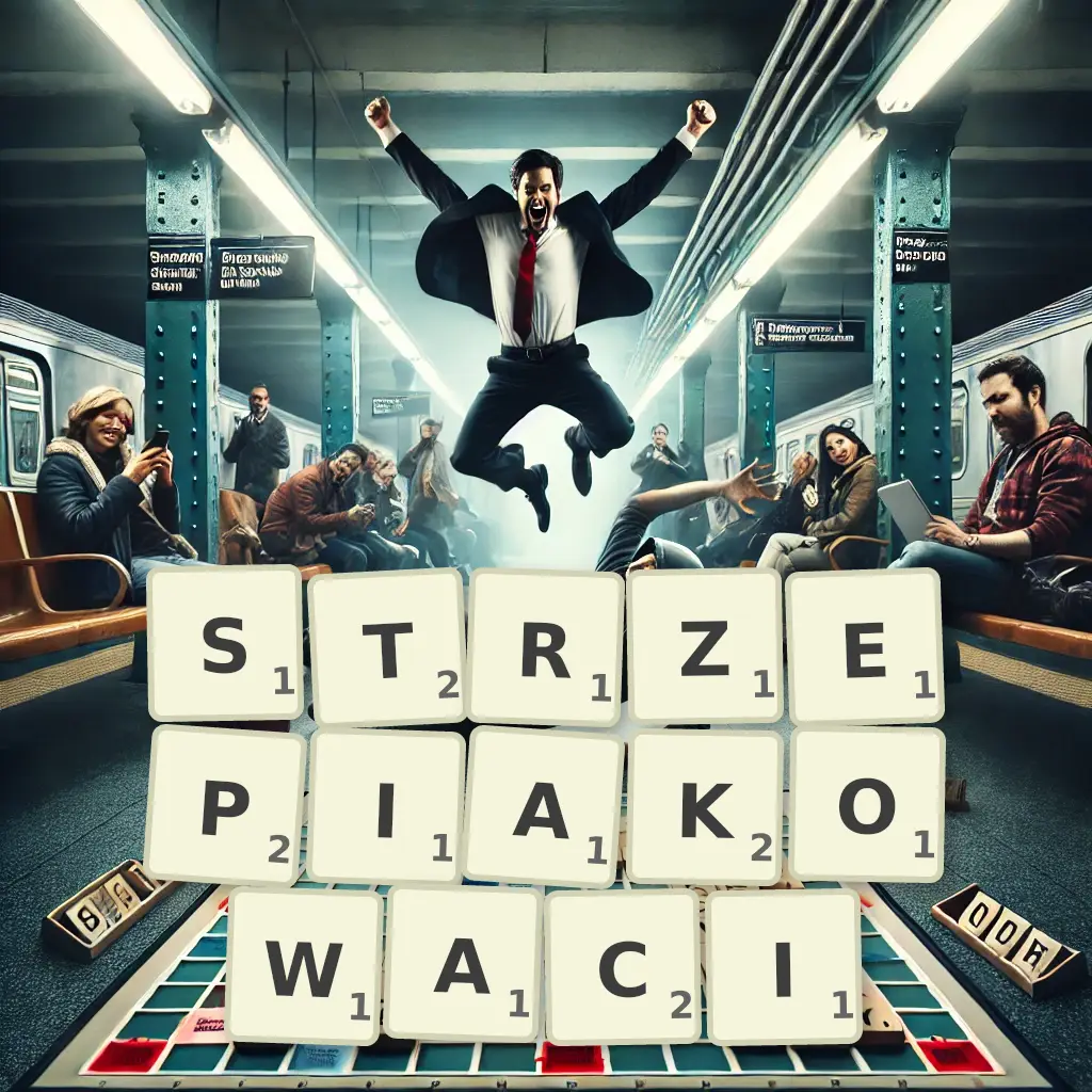 Słowa z liter STRZĘPIAKOWACI
