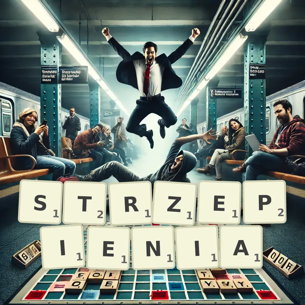 Słowa z liter STRZĘPIENIA