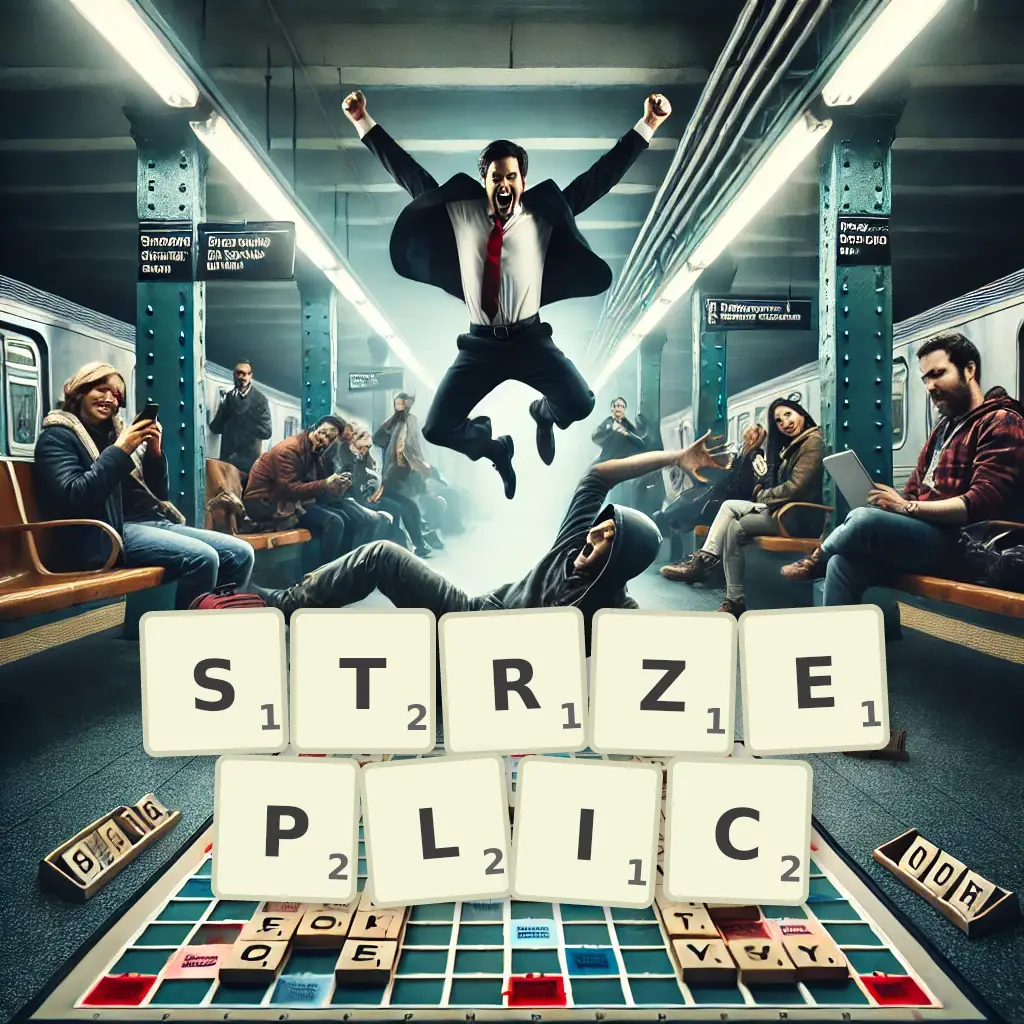 Słowa z liter STRZĘPLIC