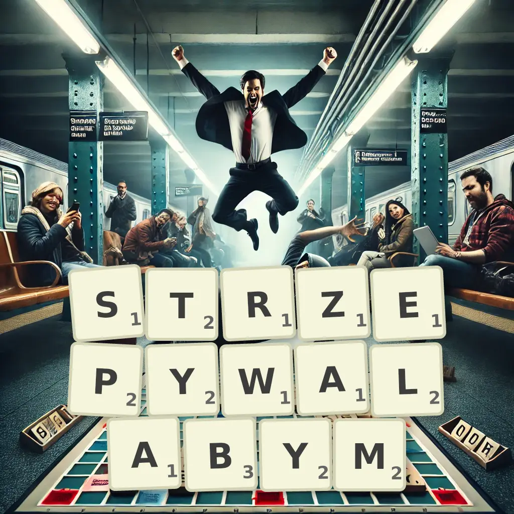 Słowa z liter STRZEPYWAŁABYM