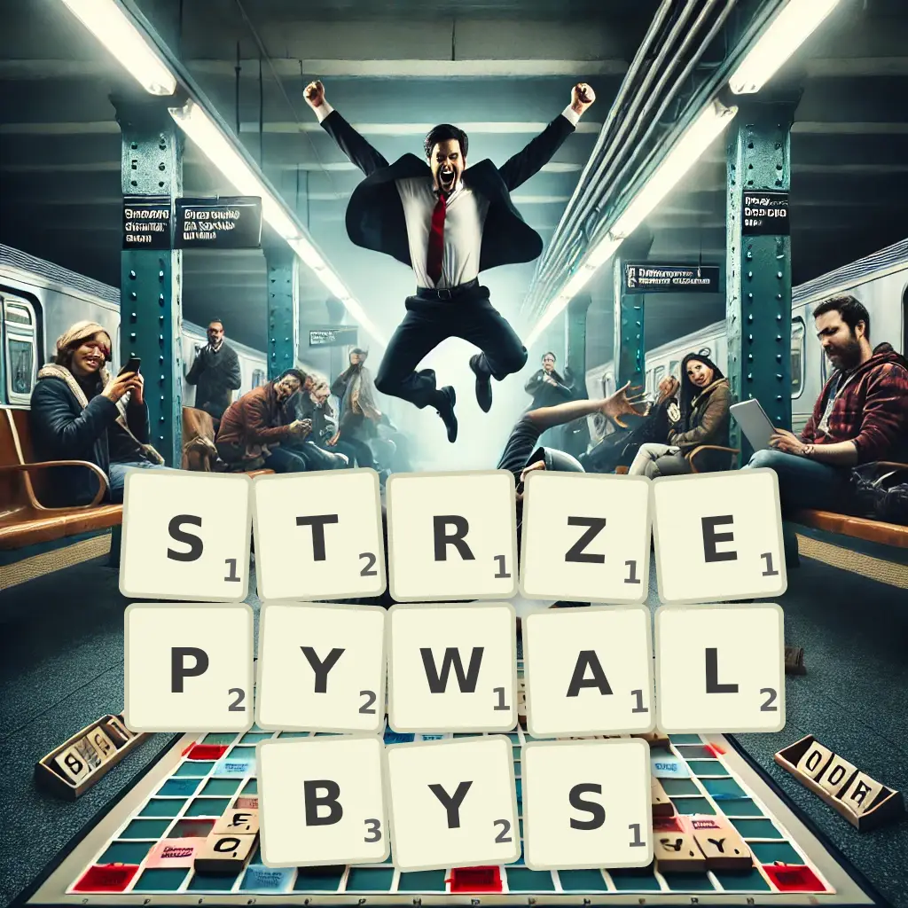 Słowa z liter STRZEPYWAŁBYŚ