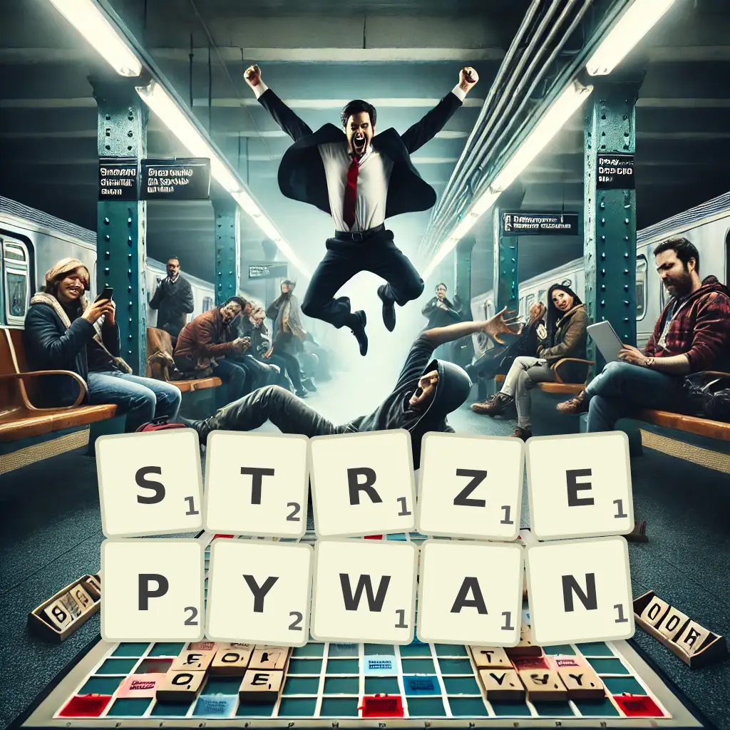 Słowa z liter STRZEPYWAŃ