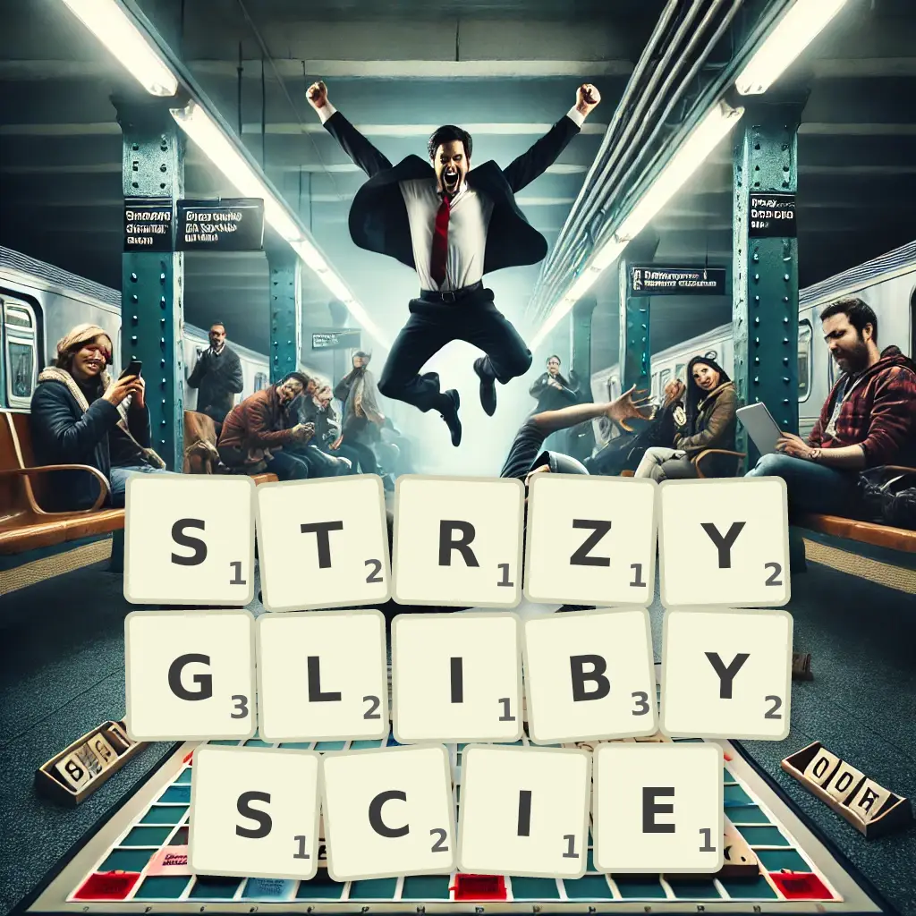 Słowa z liter STRZYGLIBYŚCIE