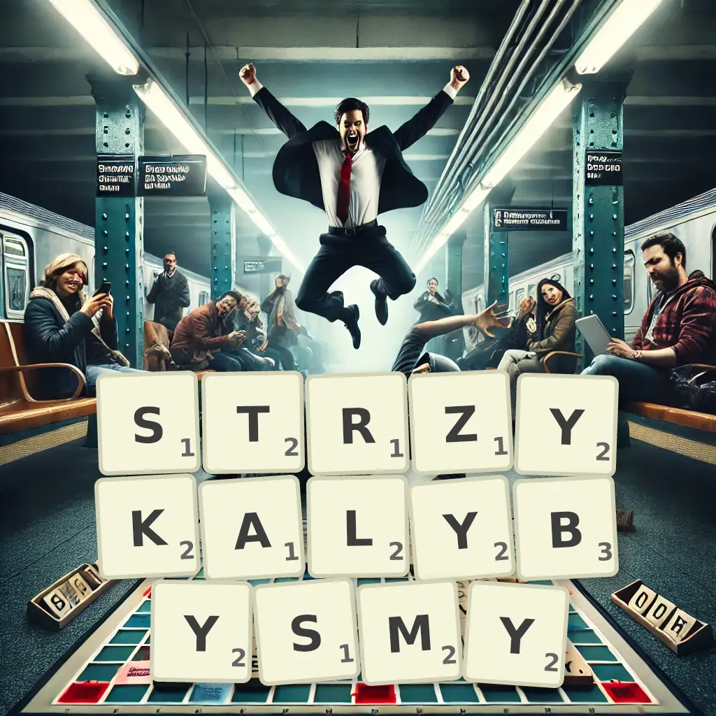 Słowa z liter STRZYKAŁYBYŚMY