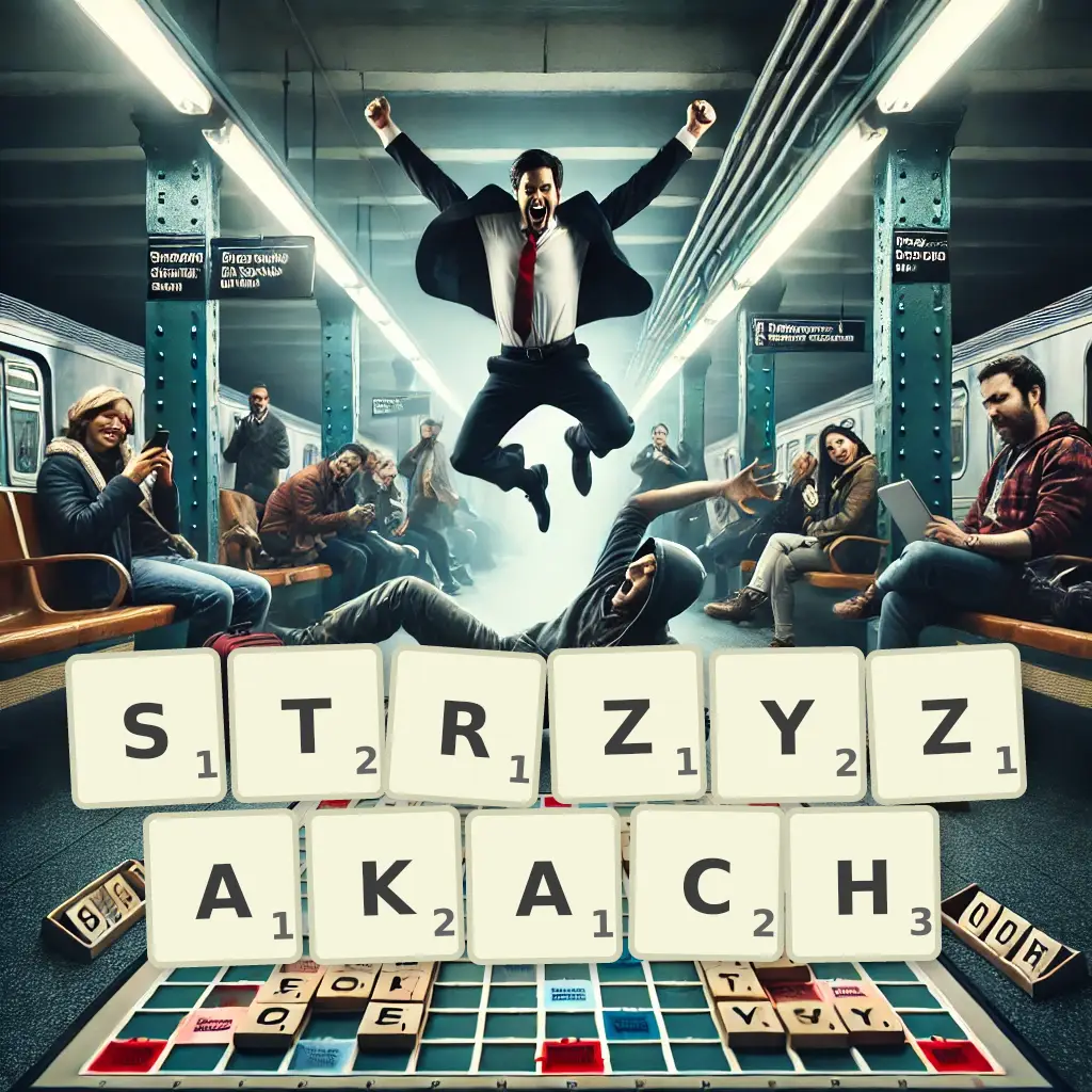 Słowa z liter STRZYŻAKACH