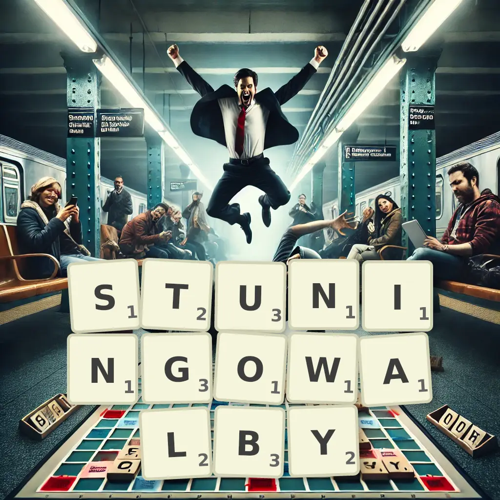 Słowa z liter STUNINGOWAŁBY