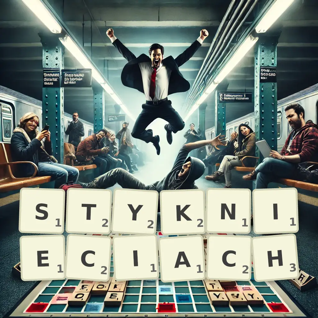 Słowa z liter STYKNIĘCIACH