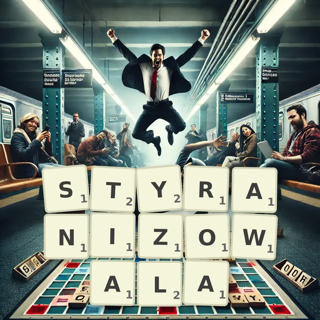 Słowa z liter STYRANIZOWAŁA