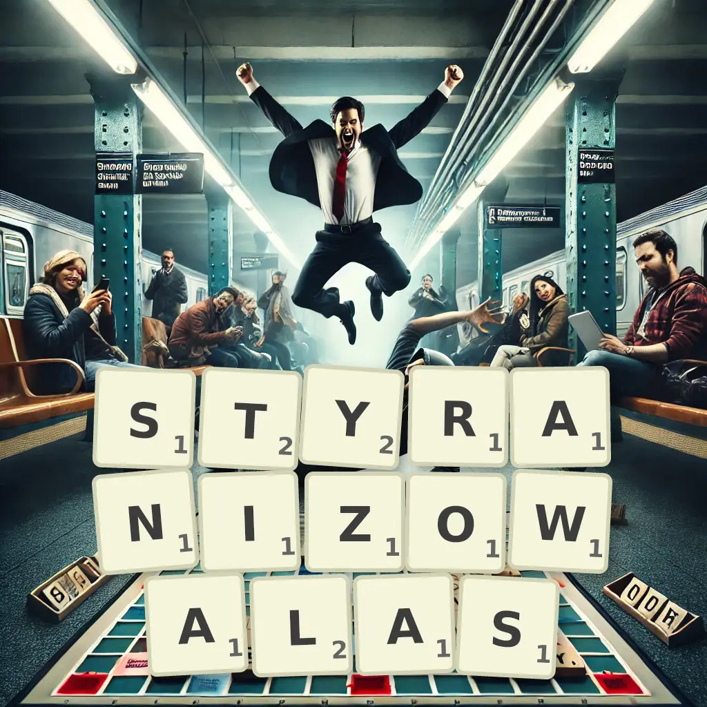 Słowa z liter STYRANIZOWAŁAŚ