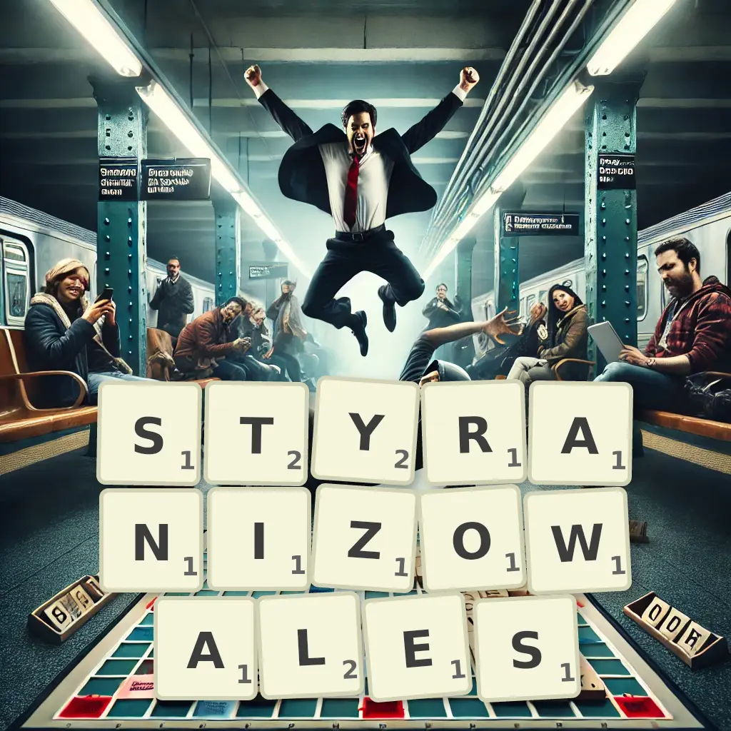Słowa z liter STYRANIZOWAŁEŚ