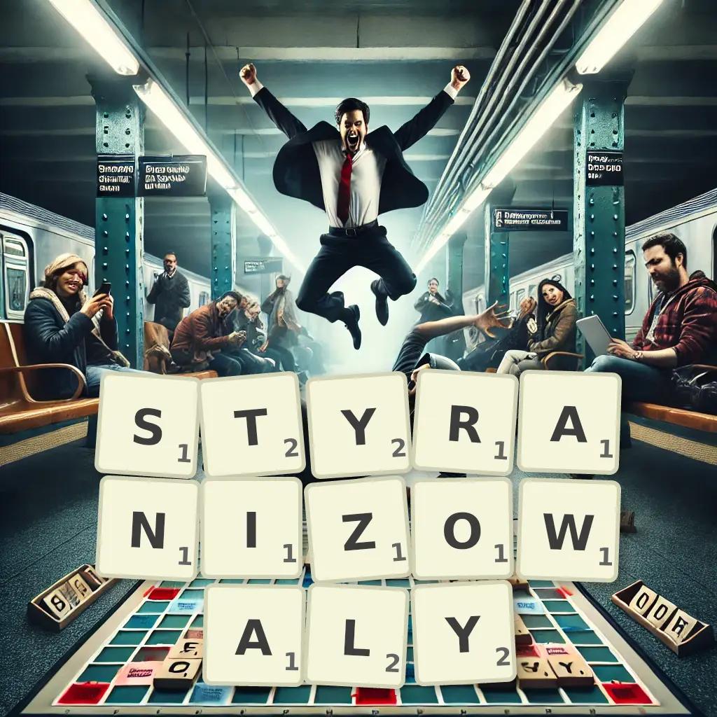 Słowa z liter STYRANIZOWAŁY