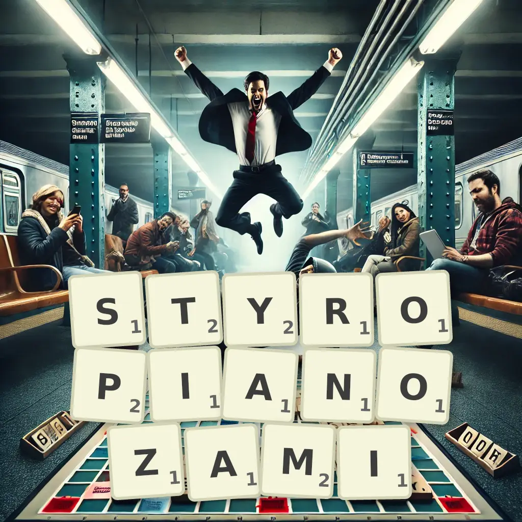 Słowa z liter STYROPIANOZAMI