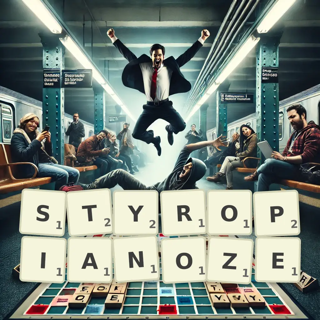 Słowa z liter STYROPIANOZĘ