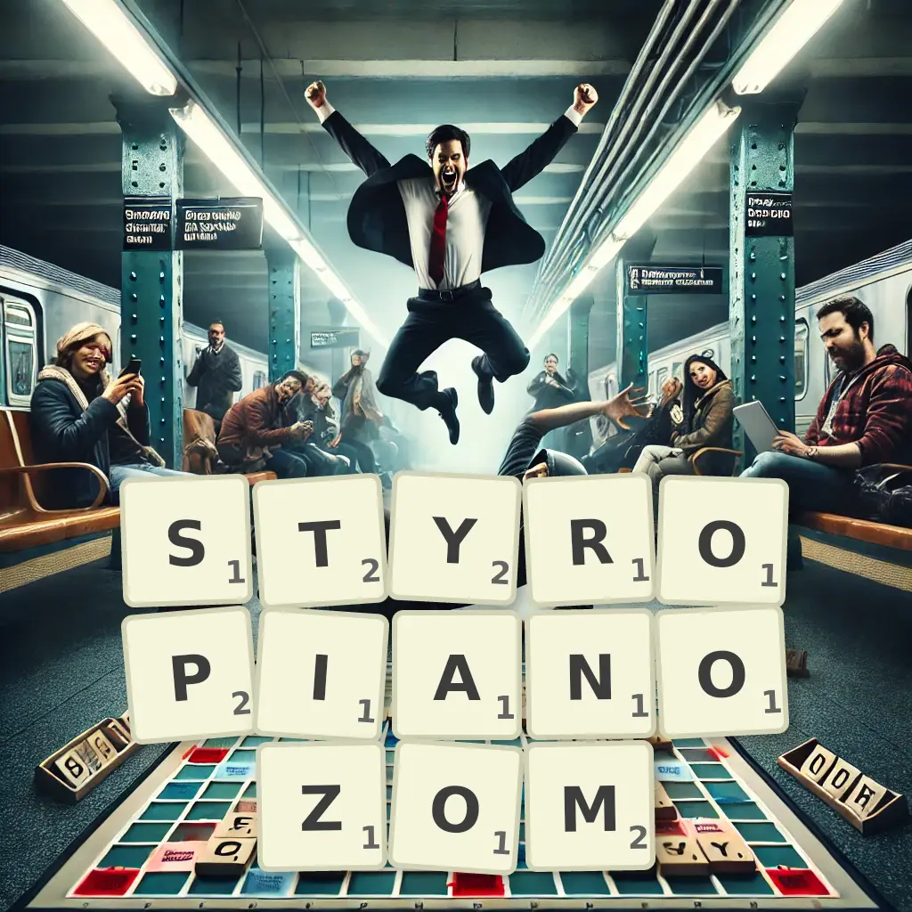 Słowa z liter STYROPIANOZOM
