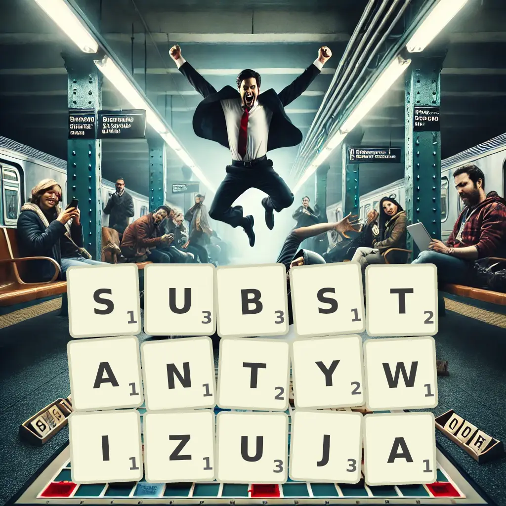 Słowa z liter SUBSTANTYWIZUJĄ