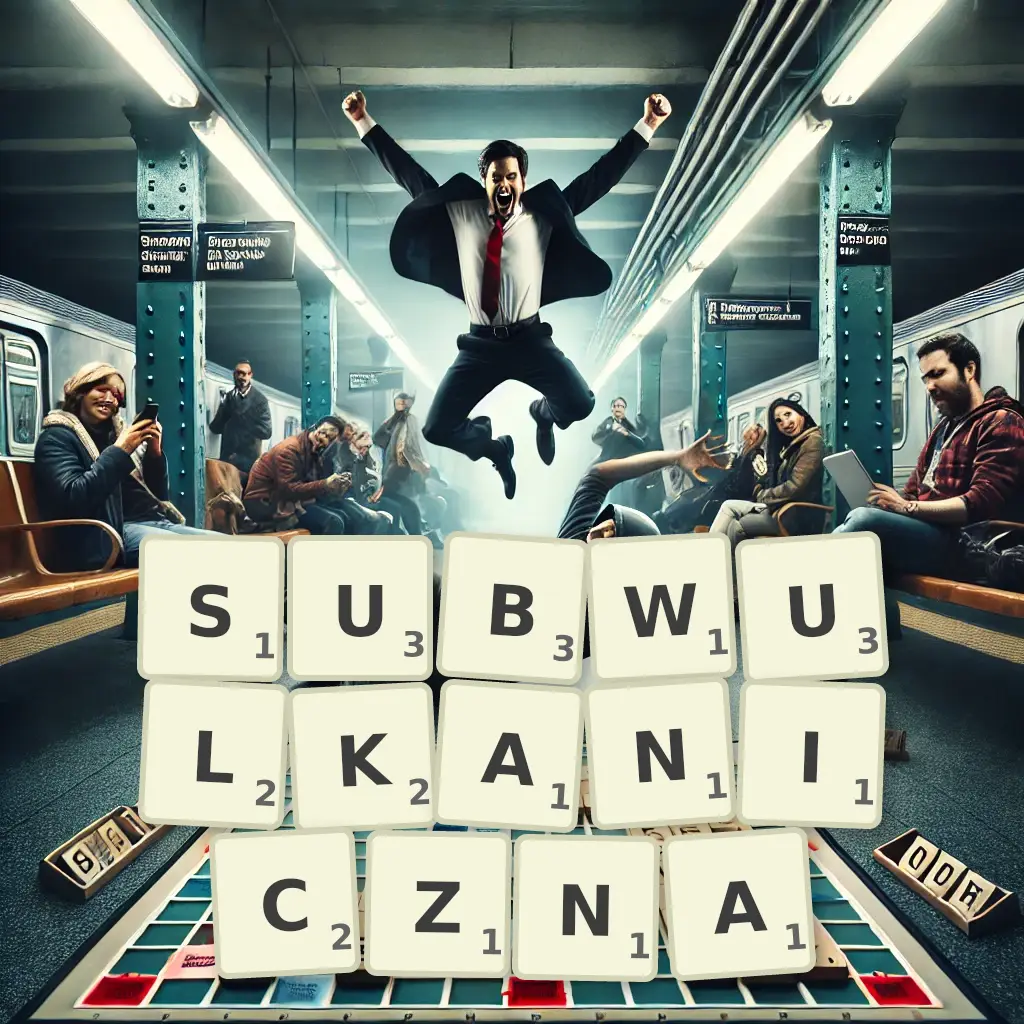 Słowa z liter SUBWULKANICZNĄ