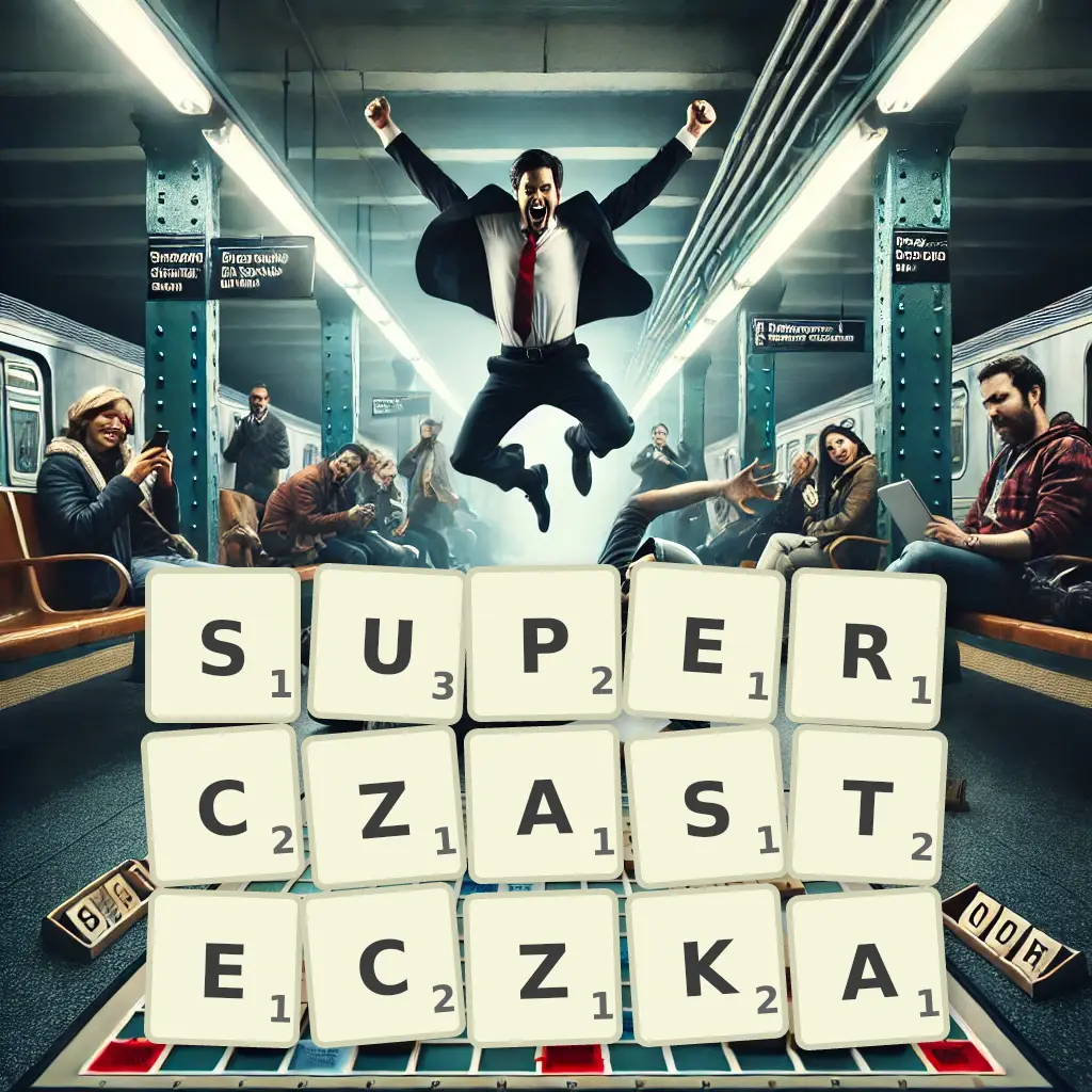 Słowa z liter SUPERCZĄSTECZKĄ