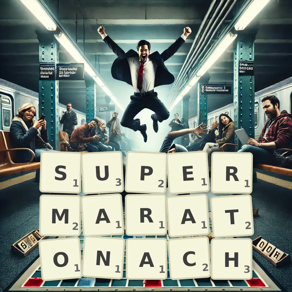 Słowa z liter SUPERMARATONACH