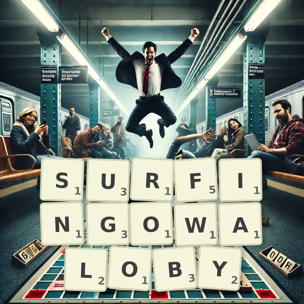 Słowa z liter SURFINGOWAŁOBY