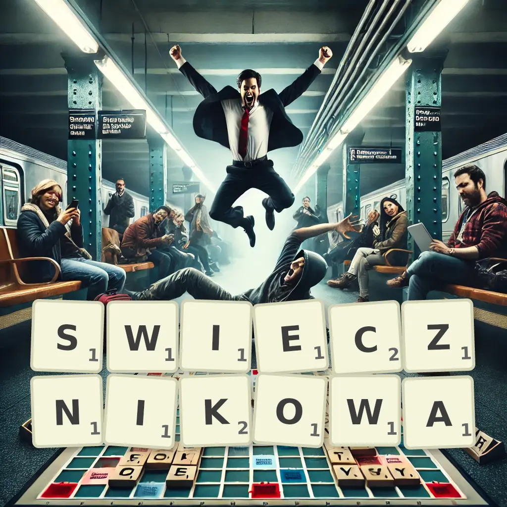 Słowa z liter ŚWIECZNIKOWĄ