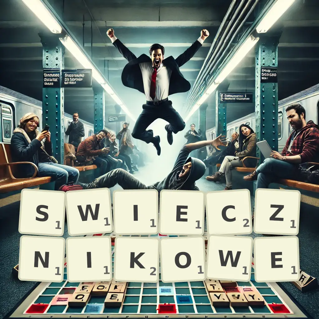 Słowa z liter ŚWIECZNIKOWE