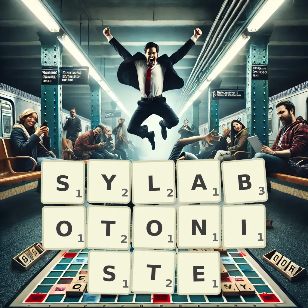 Słowa z liter SYLABOTONISTĘ