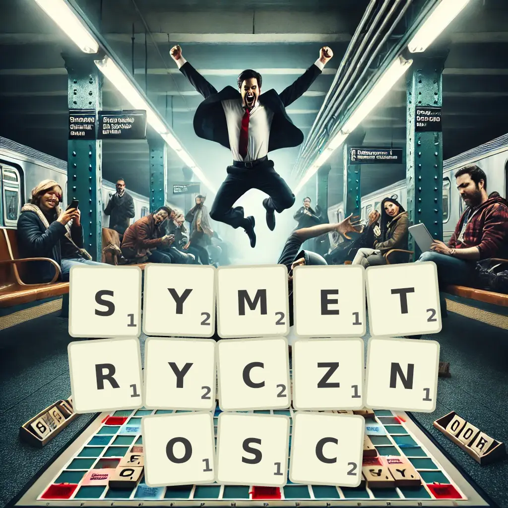 Słowa z liter SYMETRYCZNOŚĆ