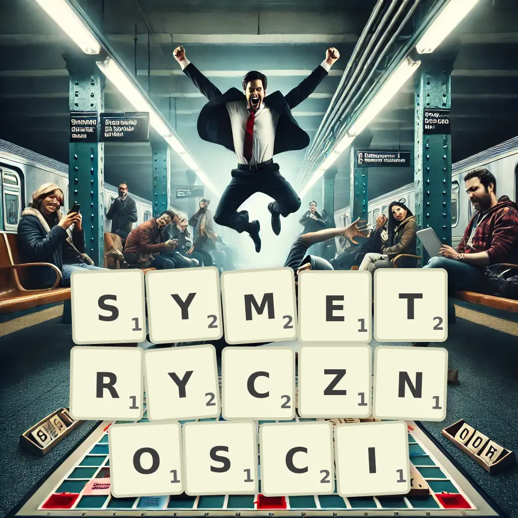Słowa z liter SYMETRYCZNOŚCI