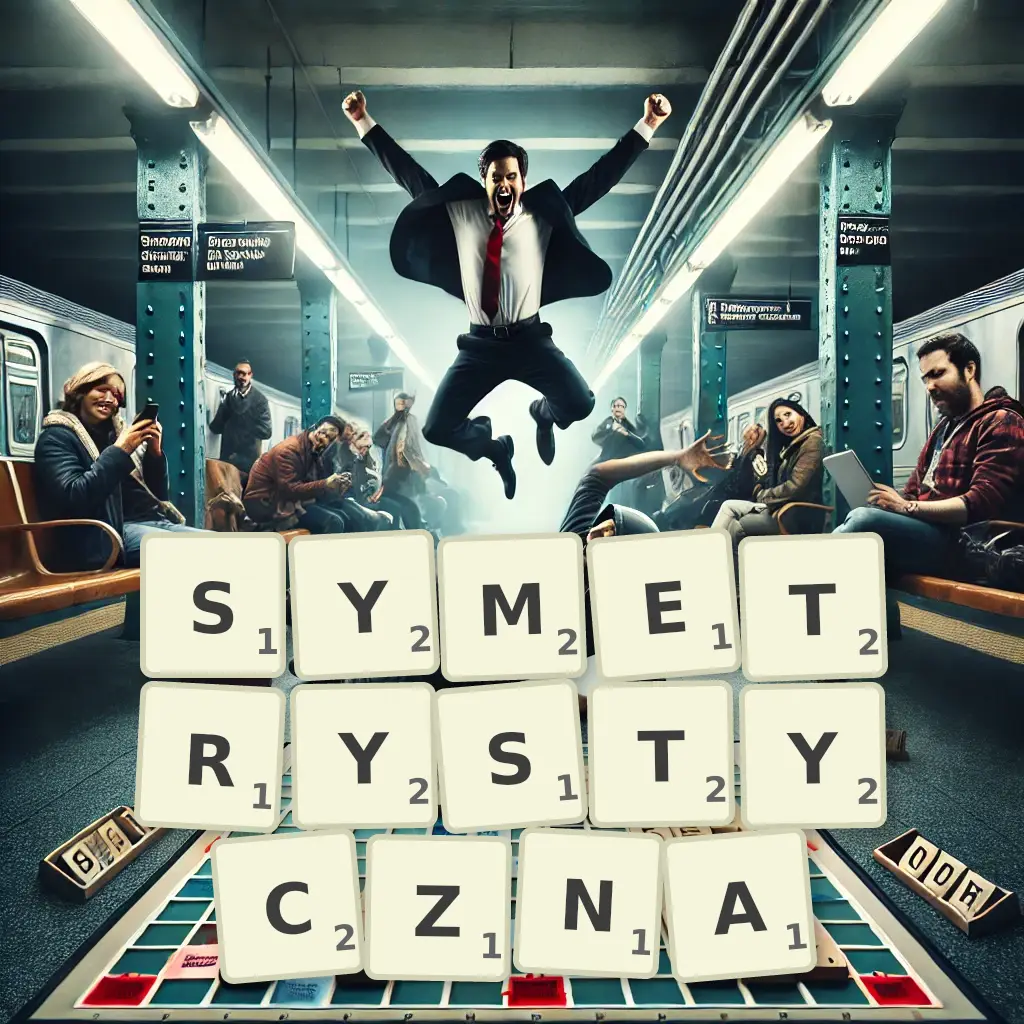 Słowa z liter SYMETRYSTYCZNĄ