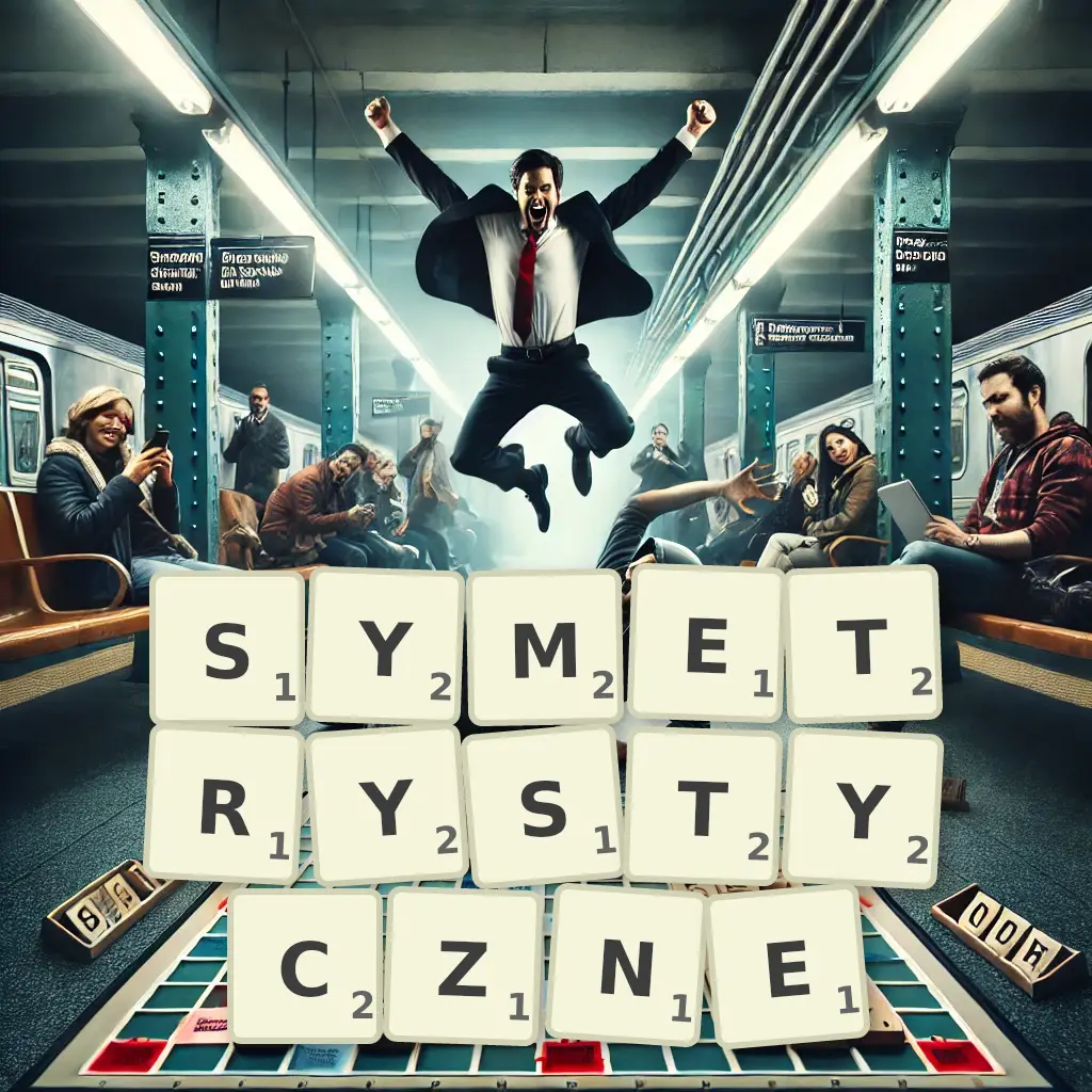 Słowa z liter SYMETRYSTYCZNE
