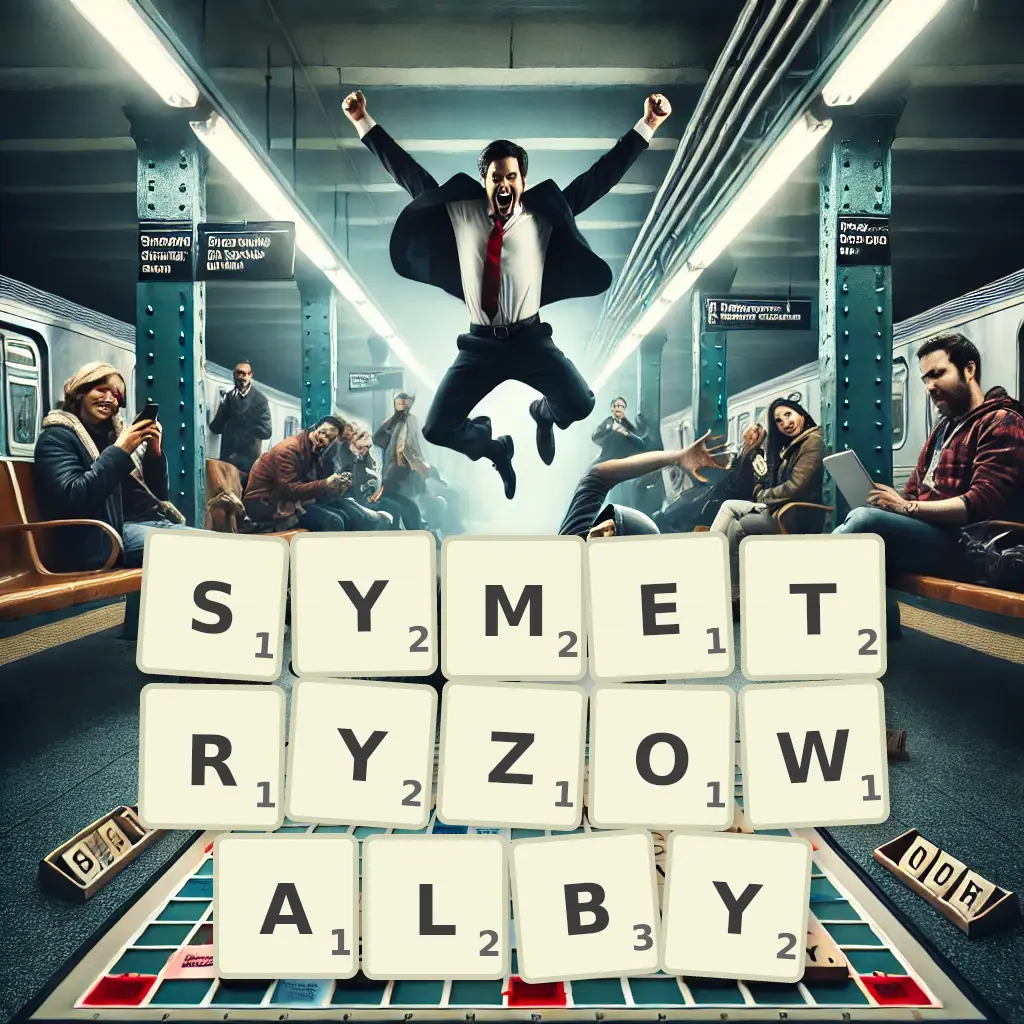Słowa z liter SYMETRYZOWAŁBY