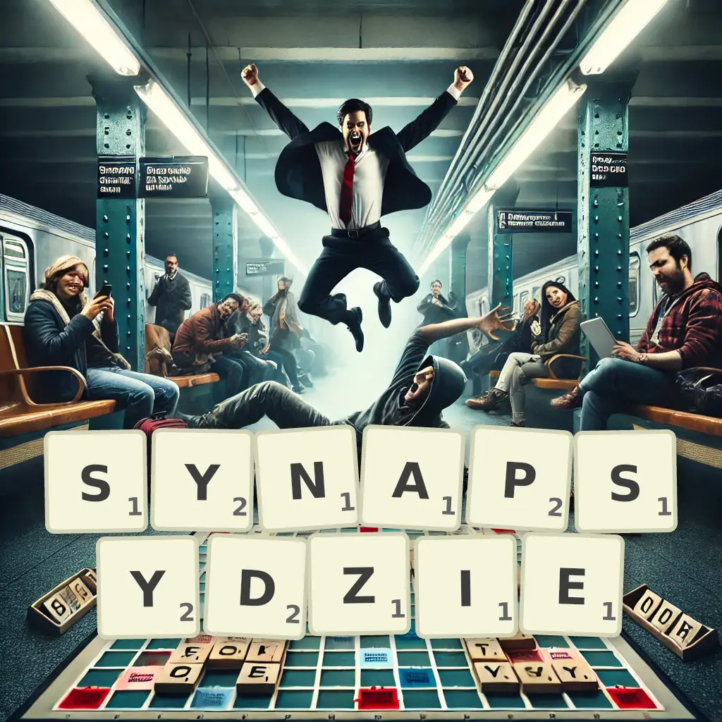 Słowa z liter SYNAPSYDZIE