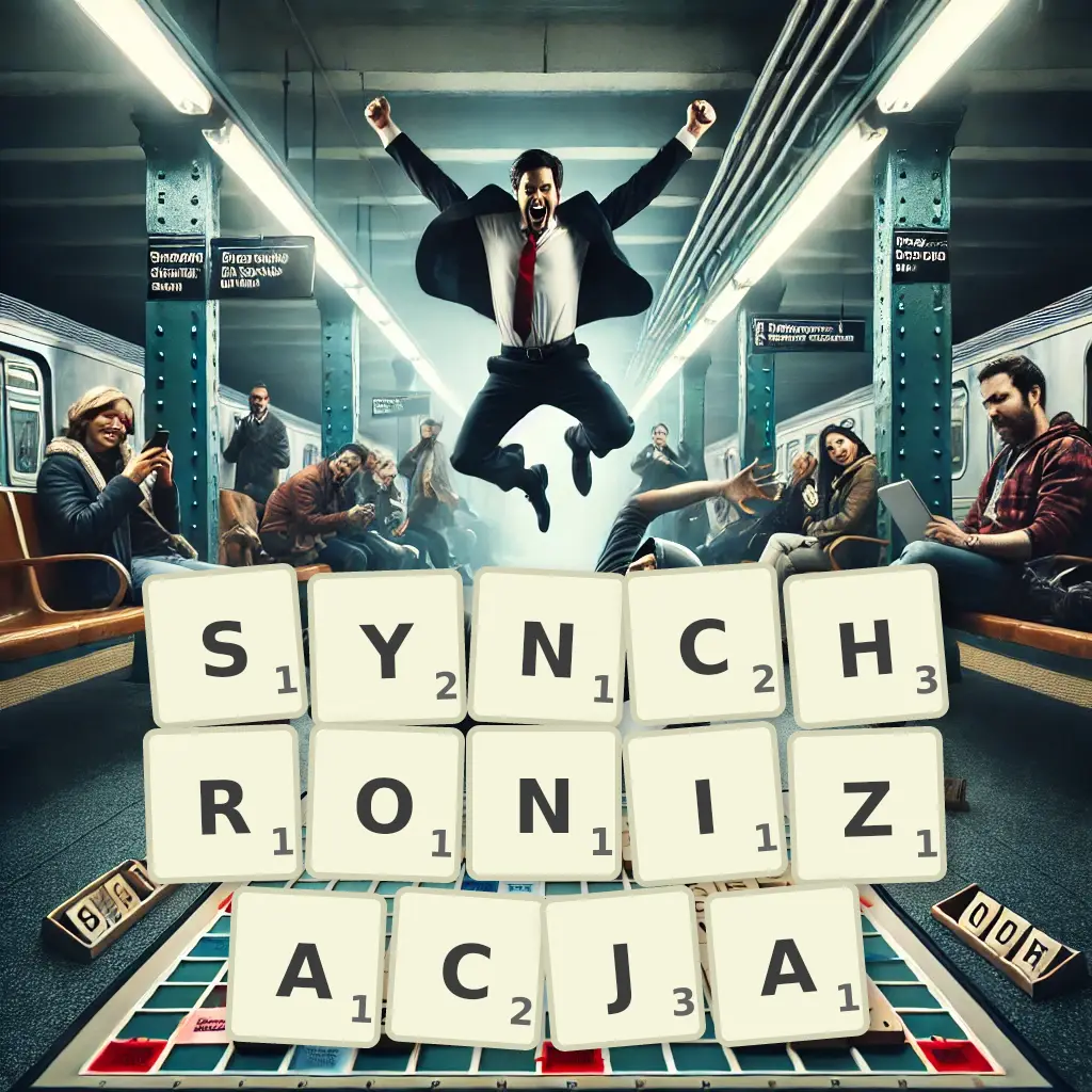 Słowa z liter SYNCHRONIZACJĄ