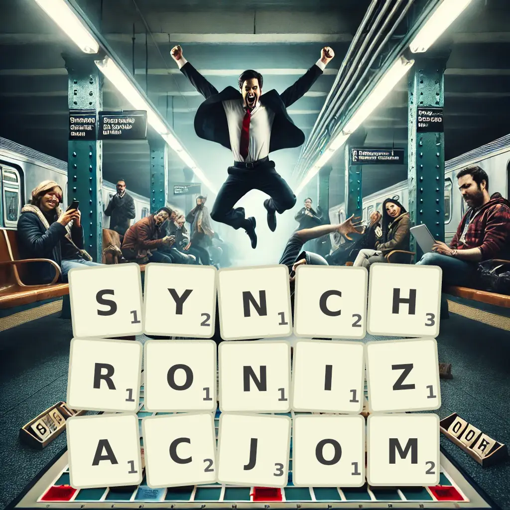 Lista słów z liter SYNCHRONIZACJOM Słowa z liter SYNCHRONIZACJOM