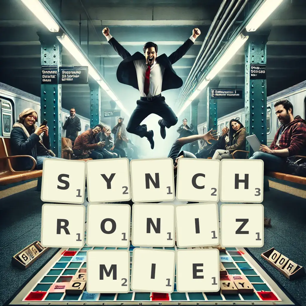 Słowa z liter SYNCHRONIZMIE