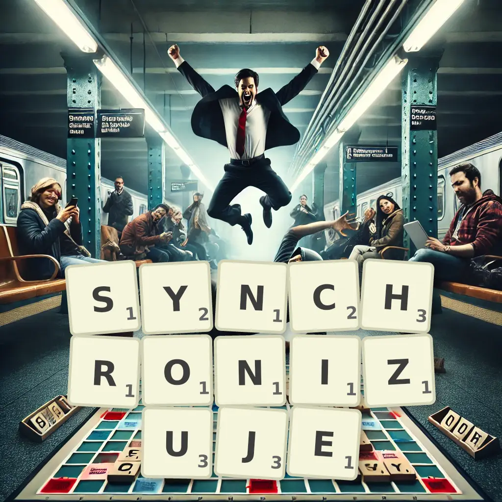 Słowa z liter SYNCHRONIZUJE