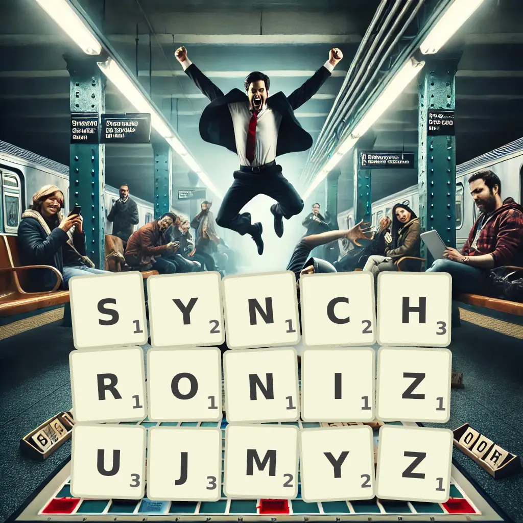 Słowa z liter SYNCHRONIZUJMYŻ