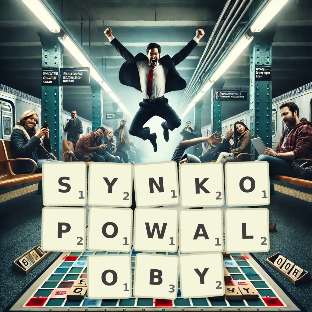 Słowa z liter SYNKOPOWAŁOBY