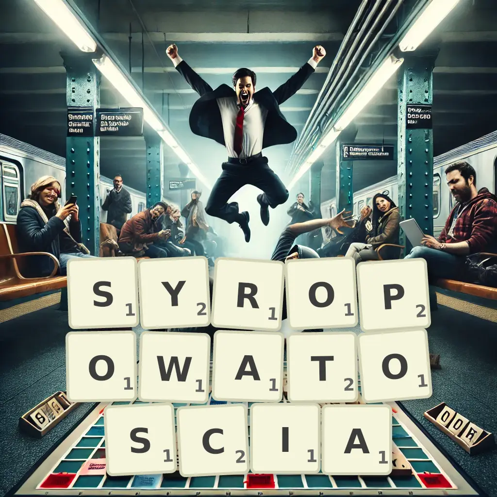 Słowa z liter SYROPOWATOŚCIĄ